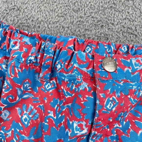 Chubbies Shorts Mens Medium Red Blue Golf Floral 7" Elastic Casual Fun Made USA - Picture 2 of 11